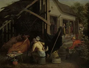 Couples Making Love at a Country Inn, c.1570-c.1590. Creator: Aert Pietersz