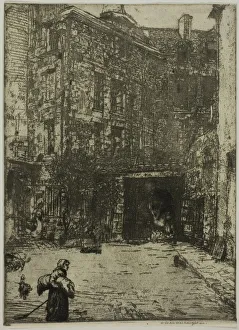 Maclaughlan Donald Shaw Prints: Cour de Commerce, Paris, 1900. Creator: Donald Shaw MacLaughlan