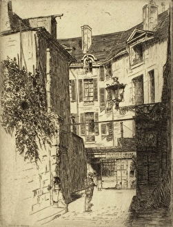 6th Arrondissement Prints: Cour de Rohan, c1900-1938. Creator: George Charles Aid