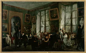 Ecole Francaise Prints: Cours de dessin féminin, vers 1810, c1810. Creator: Ecole Francaise
