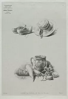 Charles émile Jacque French Gallery: Course in Drawing: No. 4 - Still Life. Creator: Charles-Emile Jacque (French, 1813-1894)