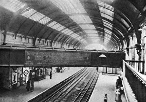 Wonderful London Collection: The course of the Westbourne Aqueduct over Sloane Square Station, London, 1926-1927