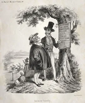 Courses de Chantilly, 1841. Creator: Clemente Pruche (French, 1831-1870)