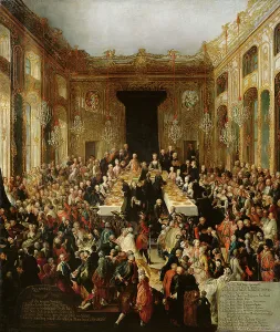 Matrimony Gallery: Court Banquet to celebrate the Engagement of Archduchess Marie Christine to Prince Albert of Saxony