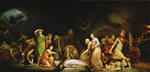 Symbolic Prints: The Court of Death, 1820. Creator: Rembrandt Peale