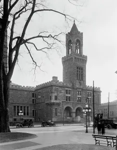 Court House Prints: Court House, Springfield, Mass. c.between 1910 and 1920. Creator: Unknown
