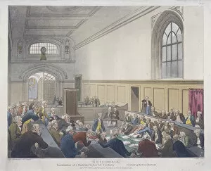 Bankruptcy Gallery: Court of Kings Bench, Guildhall, London, 1808. Artist: J Bluck