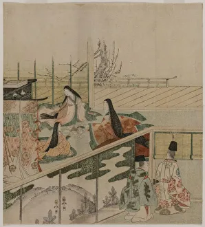 Court Ladies Making Dolls, 1790s. Creator: Kubo Shunman (1757-1820), attributed to