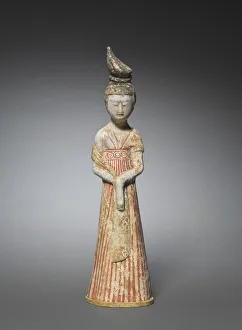 Court Lady with High Chignon, c. 700-750. Creator: Unknown