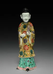 1644 1912 Prints: Court Lady Holding a Sheng, 1662-1722. Creator: Unknown