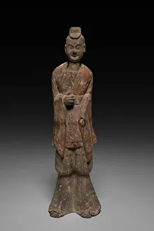 Northern Wei Dynasty Prints: Court Official (Tomb Figure), 1st quarter of 6th Century. Creator: Unknown