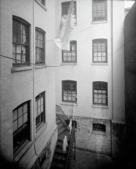 Flat Collection: Court of tenement, New York City, between 1900 and 1910. Creator: Unknown