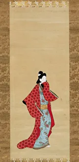 Ink And Colour On Paper Collection: Courtesan, 1750 / 75. Creator: Unknown