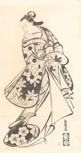 Kiyomasu I Prints: Courtesan, ca. 1712. ca. 1712. Creator: Torii Kiyomasu I