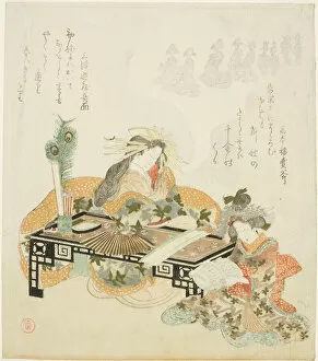 Courtesan Dreaming of Procession, Japan, 1814. Creator: Kubo Shunman