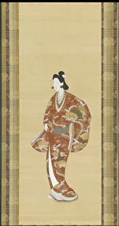 Kakejiku Collection: Courtesan, Edo period, 1661-1673. Creator: Unknown