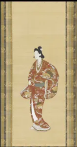 Ink Color And Gold On Silk Prints: Courtesan, Edo period, 1661-1673. Creator: Unknown