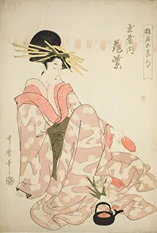 Kanzashi Prints: The Courtesan Hanamurasaki of the Tamaya