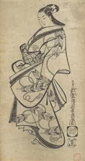 Kimono Gallery: Courtesan for the Ninth Month, ca. 1714. ca. 1714. Creator: Kaigetsudo Doshin
