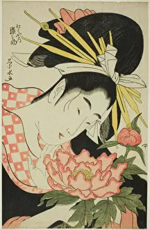 Eisui Ichirakusai Gallery: The Courtesan Somenosuke of the Matsubaya, c. 1797. Creator: Ichirakutei Eisui