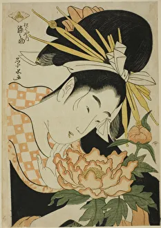 The Courtesan Somenosuke of the Matsubaya, c. 1797. Creator: Ichirakutei Eisui