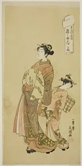 The Courtesan Somenosuke of the Matsubaya House, from the series 'Fuji-bumi..., c The Courtesan Somenosuke of the Matsubaya House, from the series 'Fuji-bumi..., c