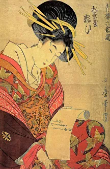 Images Dated 15th February 2011: The Courtesan Yosooi of the Matsubaya house, c1800