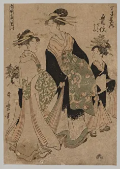 1753 1806 Prints: Courtesans and Attendants, 1753-1806. Creator: Kitagawa Utamaro (Japanese, 1753?-1806)