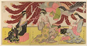 The Courtesans of the Chojiya on Display in the Daytime (Chojiya hirumise), c. 1796 / 98