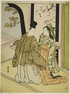 Courtier and Lady, c. 1768. Creator: Suzuki Harunobu
