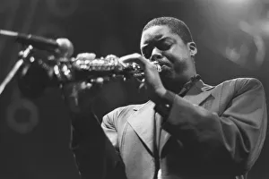 Soprano Saxophone Prints: Courtney Pine, 1993. Creator: Brian Foskett