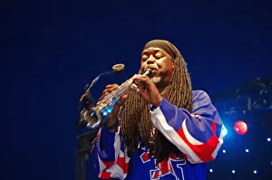 Dreadlocks Gallery: Courtney Pine, Love Supreme Jazz Festival, Glynde, East Sussex, 2013