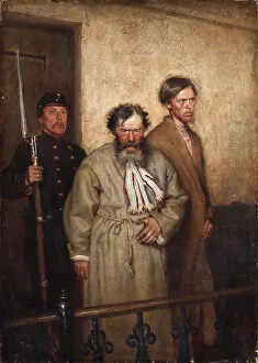 Convict Collection: In a Courtroom, 1877. Artist: Novoskoltsev, Alexander Nikanorovich (1853-1919)