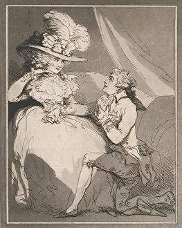 Georgiana Cavendish Gallery: Courtship in High Life, December 15, 1785. December 15, 1785. Creator: Thomas Rowlandson