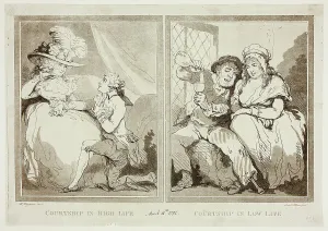 Courtship in High and Low Life, n.d. Creator: Samuel Alken