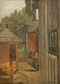 Backyard Prints: Courtyard, between 1900-1904. Creator: Jacek Malczewski