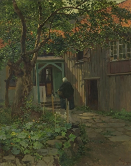 Quiet Prints: From the Courtyard, 1912. Creator: Wilhelm Peters