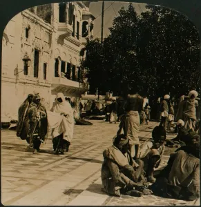In the courtyard of the Golden Temple. Amritsar, India, 1907 In the courtyard of the Golden Temple. Amritsar, India, 1907