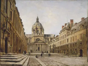 5th Arrondissement Prints: Courtyard of the old Sorbonne, 1886. Creator: Emmanuel Lansyer