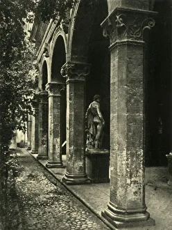 Alberti Prints: Courtyard of the Palazzetto Venezia, Rome, Italy, 1908. Creator: Unknown