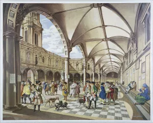 Vaulting Prints: Courtyard of the Royal Exchange, London, 1960