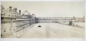 Tuileries Prints: Courtyard of the Tuileries Palace