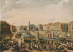 Londoners Then And Now Collection: Covent Garden Market, 1811, (1920). Artist: J Bluck