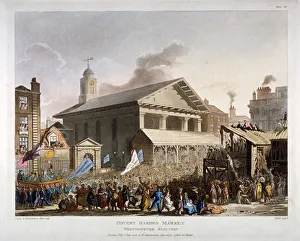 Covent Garden Prints: Covent Garden Market, Westminster, London, 1808. Artist: Augustus Charles Pugin