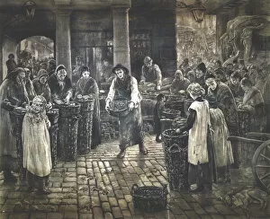 Covent Garden Market Gallery: Covent Garden Scene - Women Workers Standing, c1862-1935