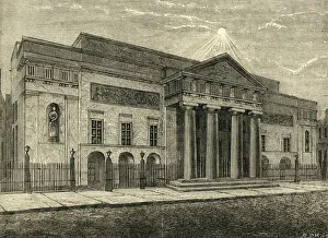 Covent Garden Prints: Covent Garden Theatre: Front in 1850, (1881). Creator: Unknown