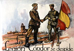 Condor Prints: Cover of an album released in memory of the farewell to the Condor Legion, who returned