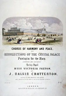 Prefabricated Prints: Cover of Chords of harmony and peace composed by JB Chatterton, c1851