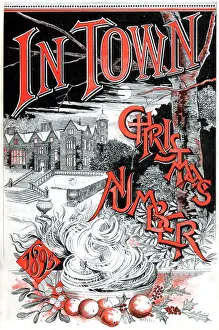 Front cover of the Christmas number of "In Town" magazine, 1895. Creator: Carl Hentschel