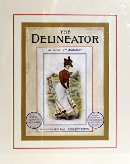 Sarah Fabian Baddiel Prints: Cover of The Delineator, July 1900